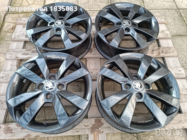 Лети джанти 15ки 4х100 Skoda, снимка 2 - Гуми и джанти - 52821902