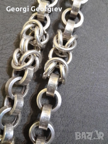 Продавам масивен сребърен ланец, снимка 6 - Колиета, медальони, синджири - 53459743