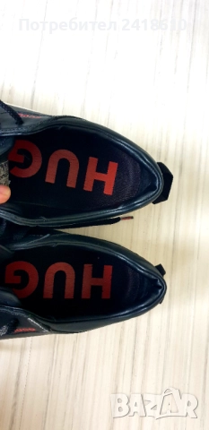 Hugo Boss HUGO Leather Mens Size 42/26 .5 - 27 см ОРИГИНАЛ! Мъжки кецове от естествена кожа!, снимка 2 - Кецове - 52343725