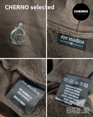 Мъжки суичър с качулка ERE STUDIOS oversized hoodie – размер L•XL – Отлично състояние, снимка 13 - Суичъри - 53405368