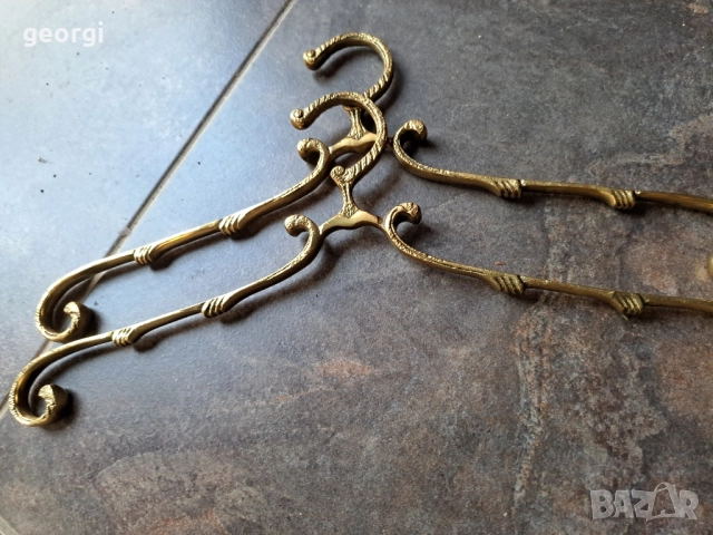 бронзови закачалки за дрехи 28/2, снимка 7 - Закачалки - 51853639