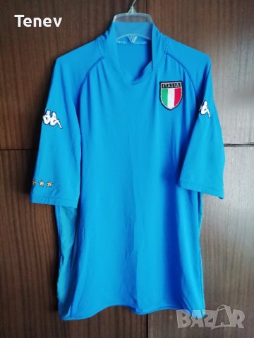 Italy Retro Vintage Kappa оригинална футболна тениска фланелка Италия национален отбор, снимка 1 - Тениски - 38751284