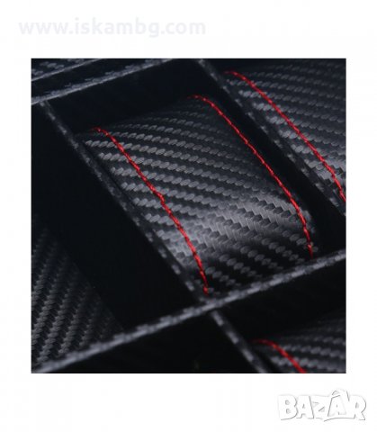 КУТИЯ ЗА ЧАСОВНИЦИ ОТ КАРБОН С 12 ОТДЕЛЕНИЯ - код 2169, снимка 2 - Други - 33948075