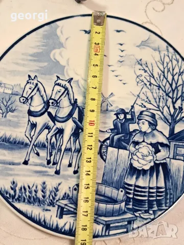 декоративна порцеланова чиния Royal Delft 7/5, снимка 4 - Декорация за дома - 49867900