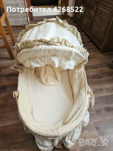Плетена кошница за бебе , снимка 2 - Други - 50142003
