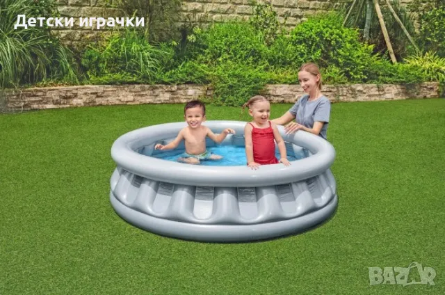 Надуваем басейн Bestway Spece Ship Pool,152 х 43 см, за деца, снимка 3 - Басейни и аксесоари - 49925906