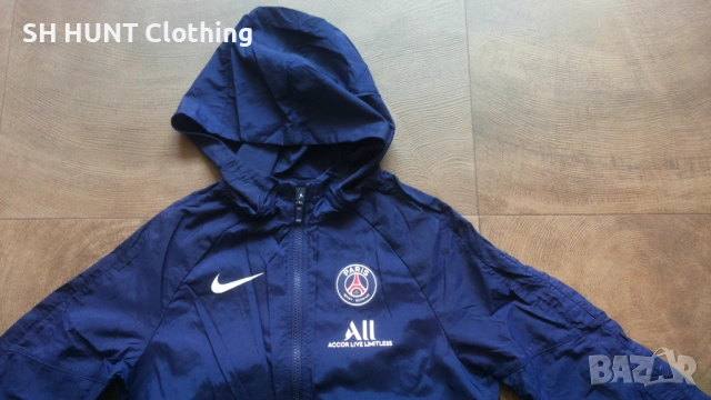 NIKE PSG Paris Saint Germain Kids Sweatshirt Размер 12-13 г /147-158 см детски футболен суичър 28-62, снимка 2 - Детски якета и елеци - 53214383