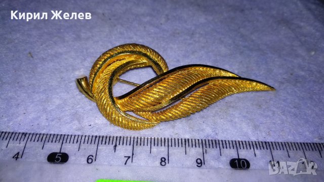 ПРЕКРАСНА АЖУРНА с ПОЗЛАТА СТИЛИЗИРАНА МАРКОВА АРТ БРОШКА от БРАГОРОДНА НЕРЪЖДАЕМА СТОМАНА 33128, снимка 10 - Други - 39072433