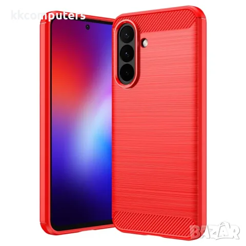 За Samsung Galaxy A27 5G TPU Калъф Carbon Fiber Brushed със Скрийн Протектор – 3 цвята, снимка 3 - Калъфи, кейсове - 55885656
