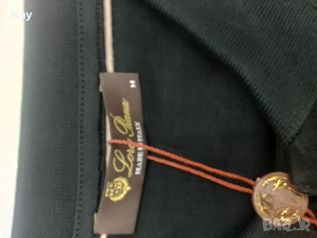 Мъжка тениска ЛОРО ПИАНА в черен цвят , снимка 7 - Тениски - 53169536