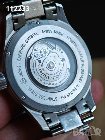 БАРТЕР Hamilton Khaki Field Officer Auto, снимка 3 - Мъжки - 52322363