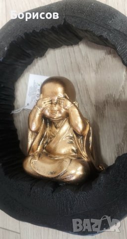 Буда Бебета Ринг 3бр. Не чух Не Видях и Не Разбрах, снимка 6 - Декорация за дома - 42085384