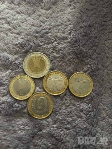 Монети от 1 и 2 евро 