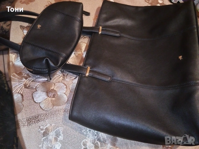 Anna Field Оригинал Нова Кожена Дамска Голяма Чанта с Несесер , снимка 14 - Чанти - 53448912