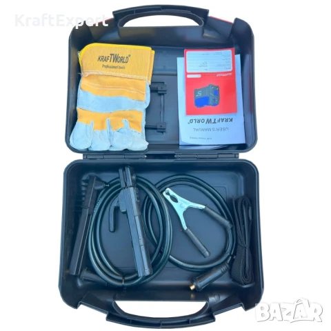 Инверторен Електрожен 400А KraftWorld + Соларна Маска – с Дисплей, Куфар, Кабели, Маска, Чукче, снимка 4 - Други инструменти - 50575979