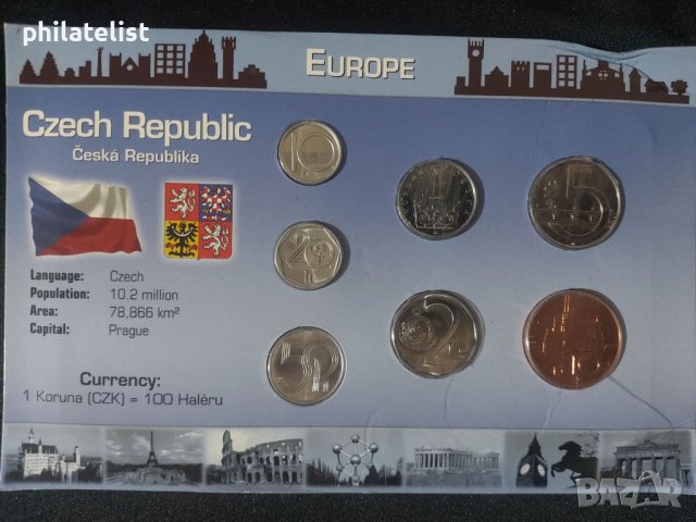 Чехия 1993-2002 - Комплектен сет , 7 монети 