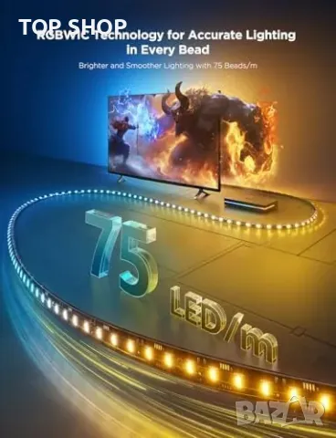 Ново Govee HDMI 2.1 Sync Box и RGB LED лента за 55-65" TV, 8K 60Hz, снимка 4 - Лед осветление - 49217096