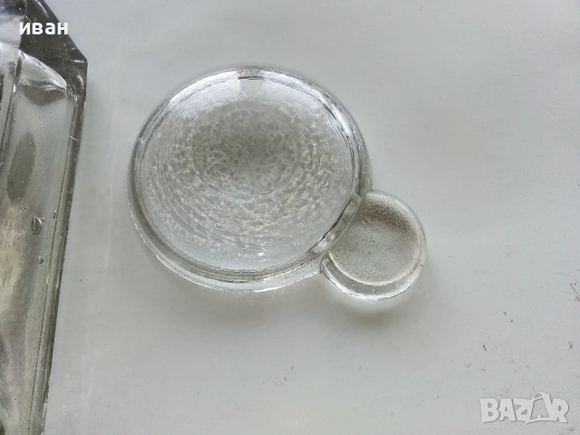 Стара стъклена мастилница + две писалки, снимка 6 - Антикварни и старинни предмети - 50486629