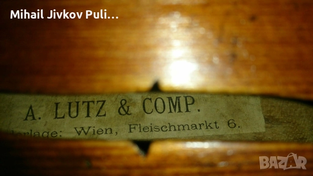 Цигулка 4/4,Виенска школа+ калъф, снимка 6 - Други инструменти - 52913307