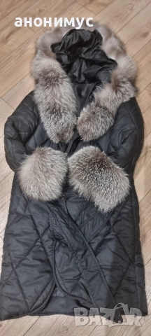 Зимно дълго яке с лисица 