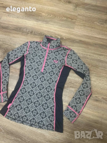 Дамска ! Helly Hansen Merino Wool Warm Freeze 1/2 Zip Base Layer , M размер, снимка 3 - Спортни екипи - 53197673