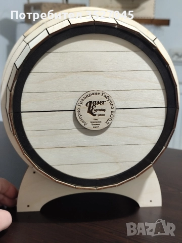 Дървена бъчва за bag-in-box, снимка 4 - Декорация за дома - 52838365