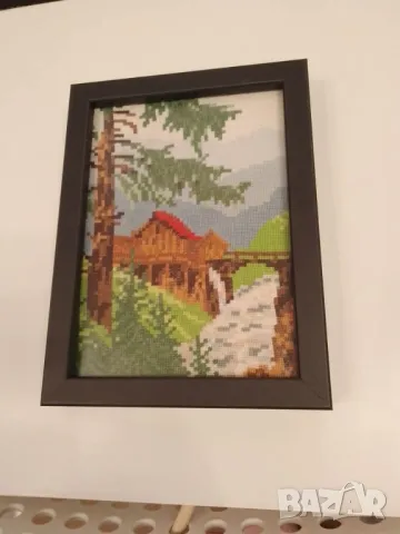 Ушит и рамкиран гоблен Воденичката