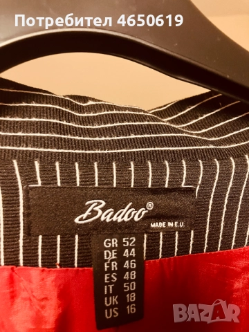 Жакет с апликация в комбинация с шимизета на Вadoo , снимка 4 - Сака - 52409939