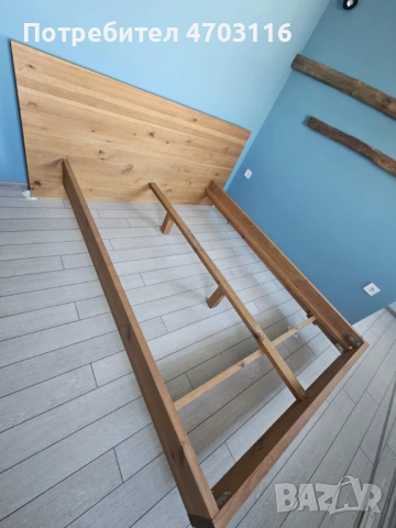 Спалня от масивно дърво – 140х200 см, снимка 2 - Спални и легла - 53296011