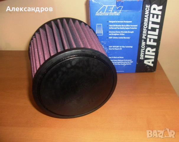 Спортен филтър AEM Dryflow - USA, отвор 90мм, нов, промо цена!, снимка 5 - Части - 53153383