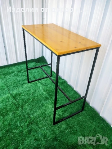 Маса комбинация от дърво и метал по поръчка , снимка 4 - Маси - 51147899