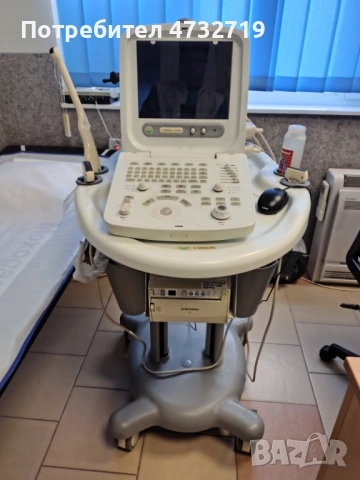 Продавам преносим ехограф Chison 8300 с 4трансдюсера - количка и принтер