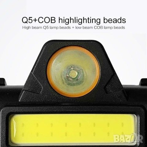 Акумулаторен LED Челник за глава, снимка 3 - Къмпинг осветление - 42062728
