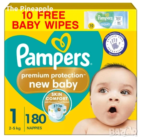 Pampers new baby / premium protection 1/180бр