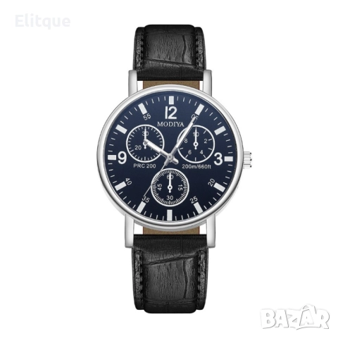 Мъжки спортно-елегантен ръчен часовник с к. верижка, снимка 2 - Мъжки - 52819425