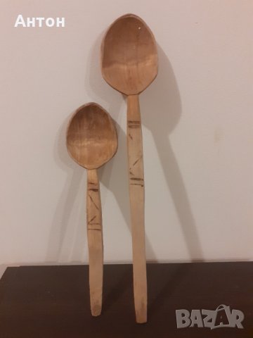 Стари дървени лъжици., снимка 1