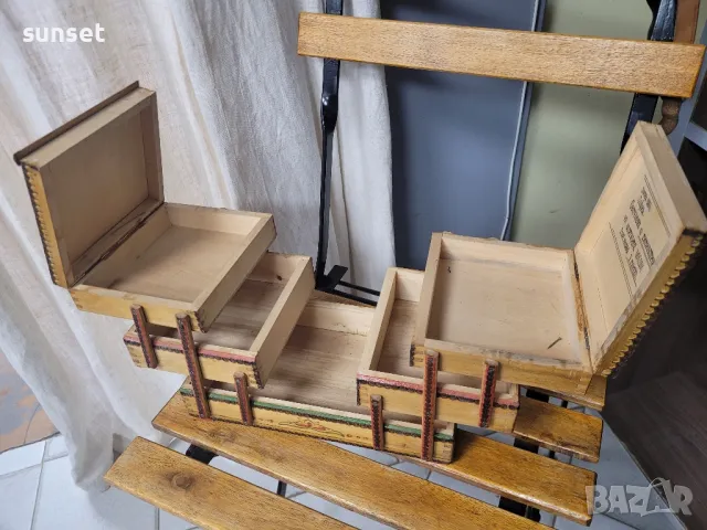 дървена кутия за шивашки принадлежности от ‼️1960 г.!!‼️‼️, снимка 12 - Антикварни и старинни предмети - 47373512