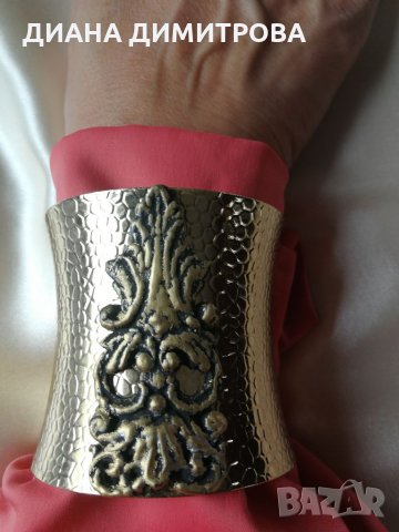 Ръчно декориран комплект бижута гривна и обици! Подарък за жена! , снимка 3 - Бижутерийни комплекти - 34518718