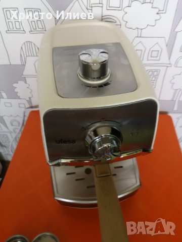 Кафемашина Ufesa Кафе машина с ръкохватка ретро винтидж дизайн, снимка 10 - Кафемашини - 42621959