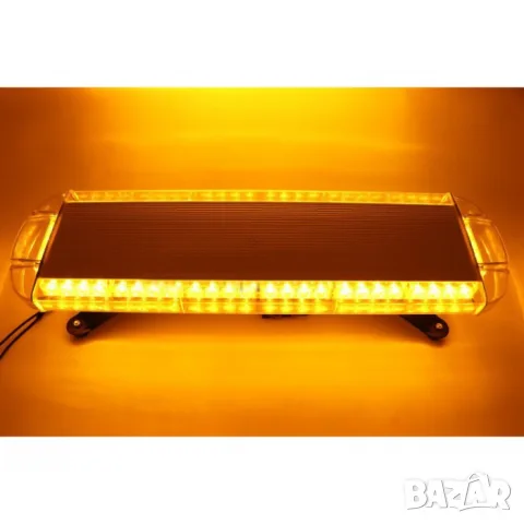 LED сигнална лампа за пътна помощ 76cm / 22cm / 5cm 12-24V оранжева 56 COB LED 15 режима, снимка 5 - Аксесоари и консумативи - 55865242