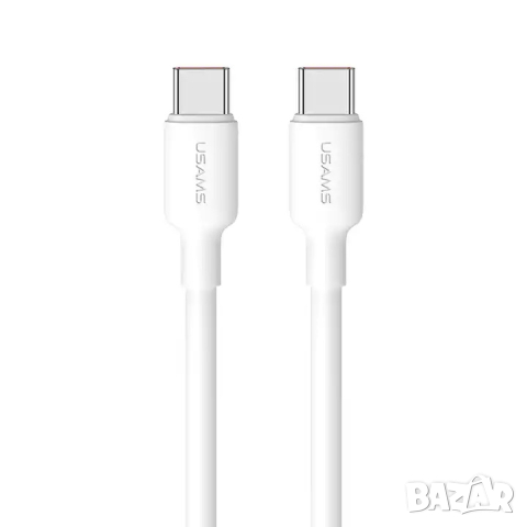 Кабел USAMS US-SJ615 U84 Type-C 100W 3 метра / бял, снимка 1