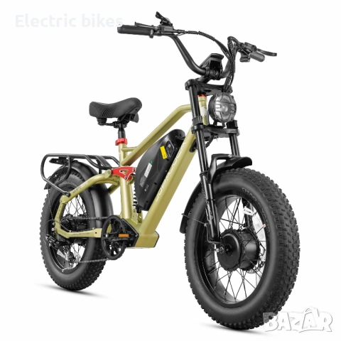 Електрически велосипед Eahora Terra 2 – 48V 1500W Dual Motor Fat Tire, снимка 4 - Велосипеди - 53171350