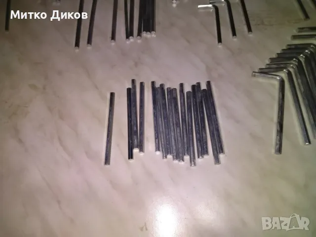Щестограм и метални пръчки 41бр и 52бр нови, снимка 2 - Други инструменти - 49227346