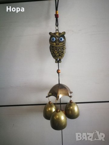 Вятърен звънец от метал Бухал , снимка 7 - Декорация за дома - 35950769