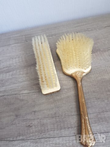 Ретро комплект дамска четка за коса и четка за дрехи, снимка 7 - Антикварни и старинни предмети - 41791190