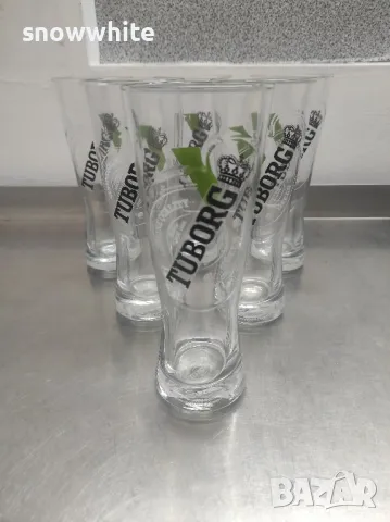 Чисто нови чаши за бира Туборг - 500 мл - намалени