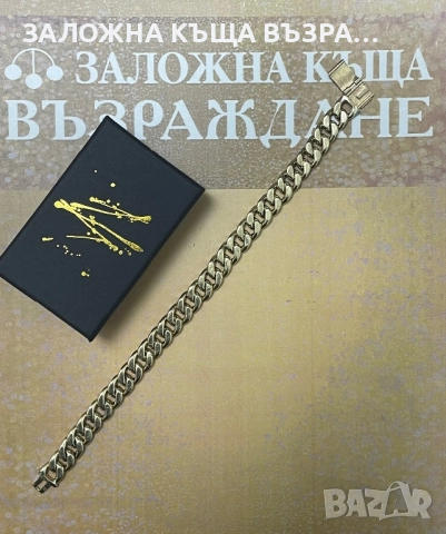 Златна Гривна - 14 Карата, снимка 2 - Гривни - 52833346