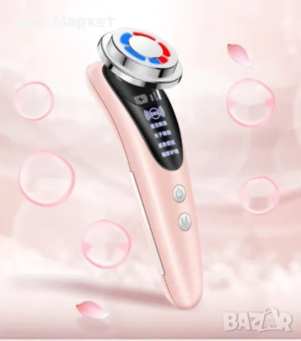 Масажор за лифтинг на лицето, подмладяване, почистване, йонна терапия TV629, снимка 6 - Масажори - 49228289