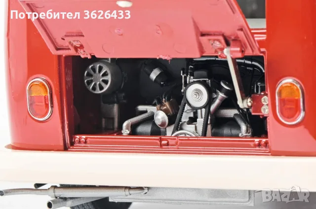 1:18 VW T1 Box Porsche, Racing service Schuco, снимка 3 - Колекции - 55978448