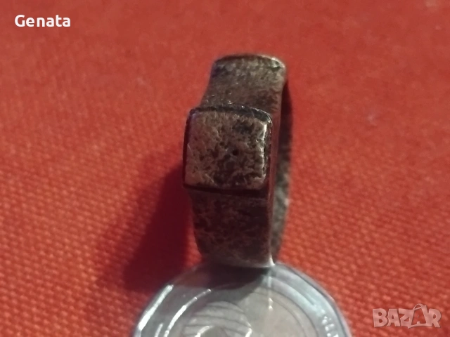 Стар пръстен месинг бронз , снимка 9 - Пръстени - 53019720